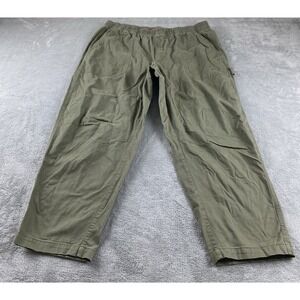 Old Navy Women's Pants XL Army Green Comfort Waistband Cropped C16